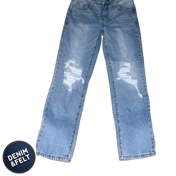 Buckle Women’s Willow & Root The Low Slung Denim Distressed Jean | NEW! 💜👖 - Picture 12 of 15